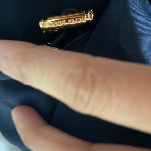 Anne Klein Double-Breasted Hooded Trench Coat - Picture 3 of 8